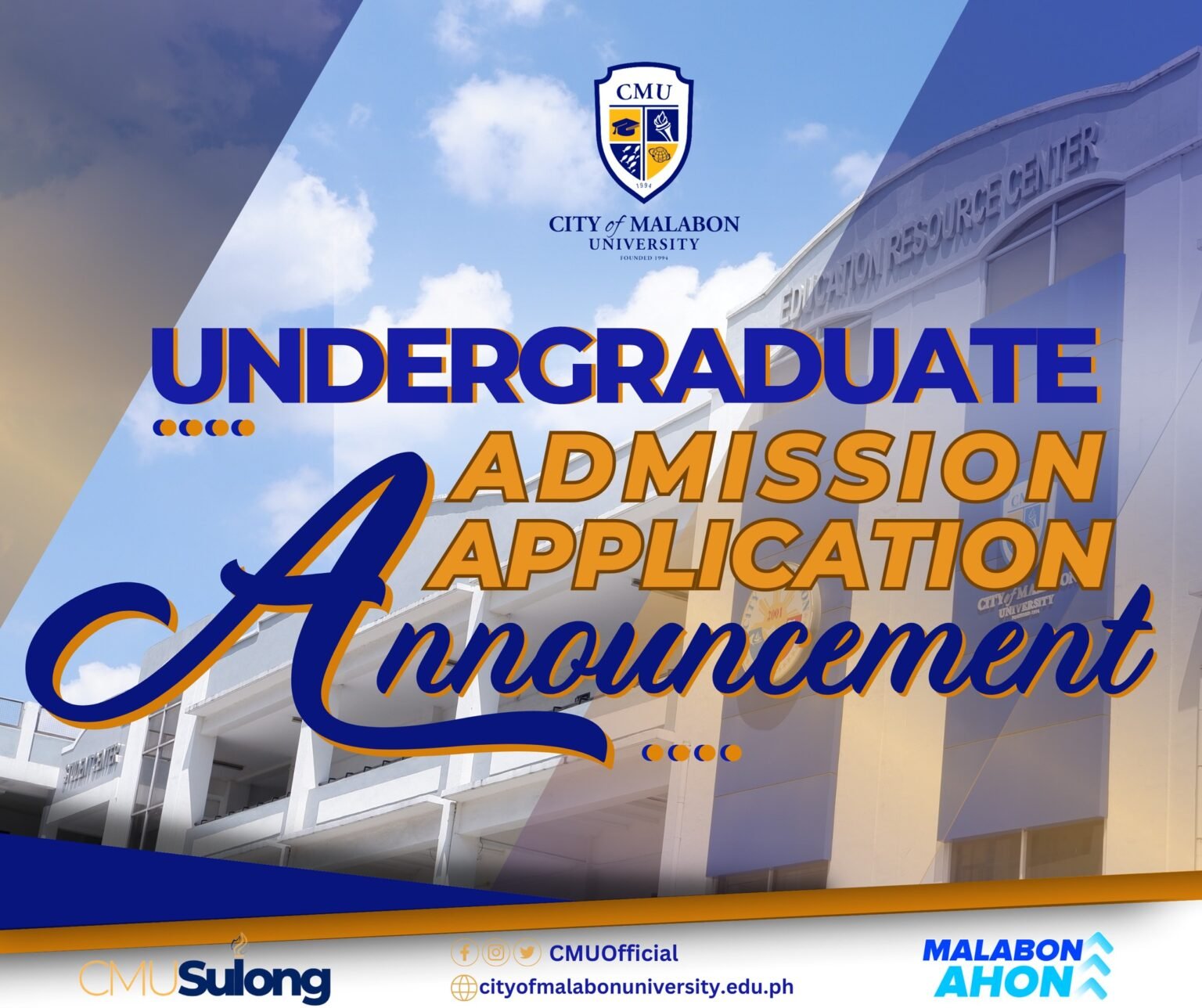 Undergraduate Admission Application Announcement – City Of Malabon ...