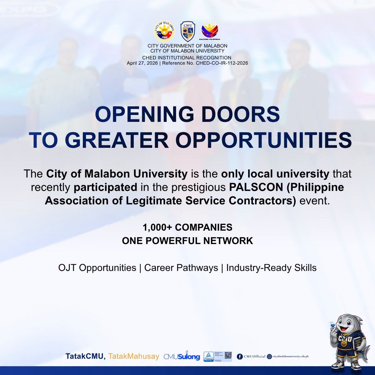 BREAKING NEW GROUND FOR OUR STUDENTS AND ALUMNI!