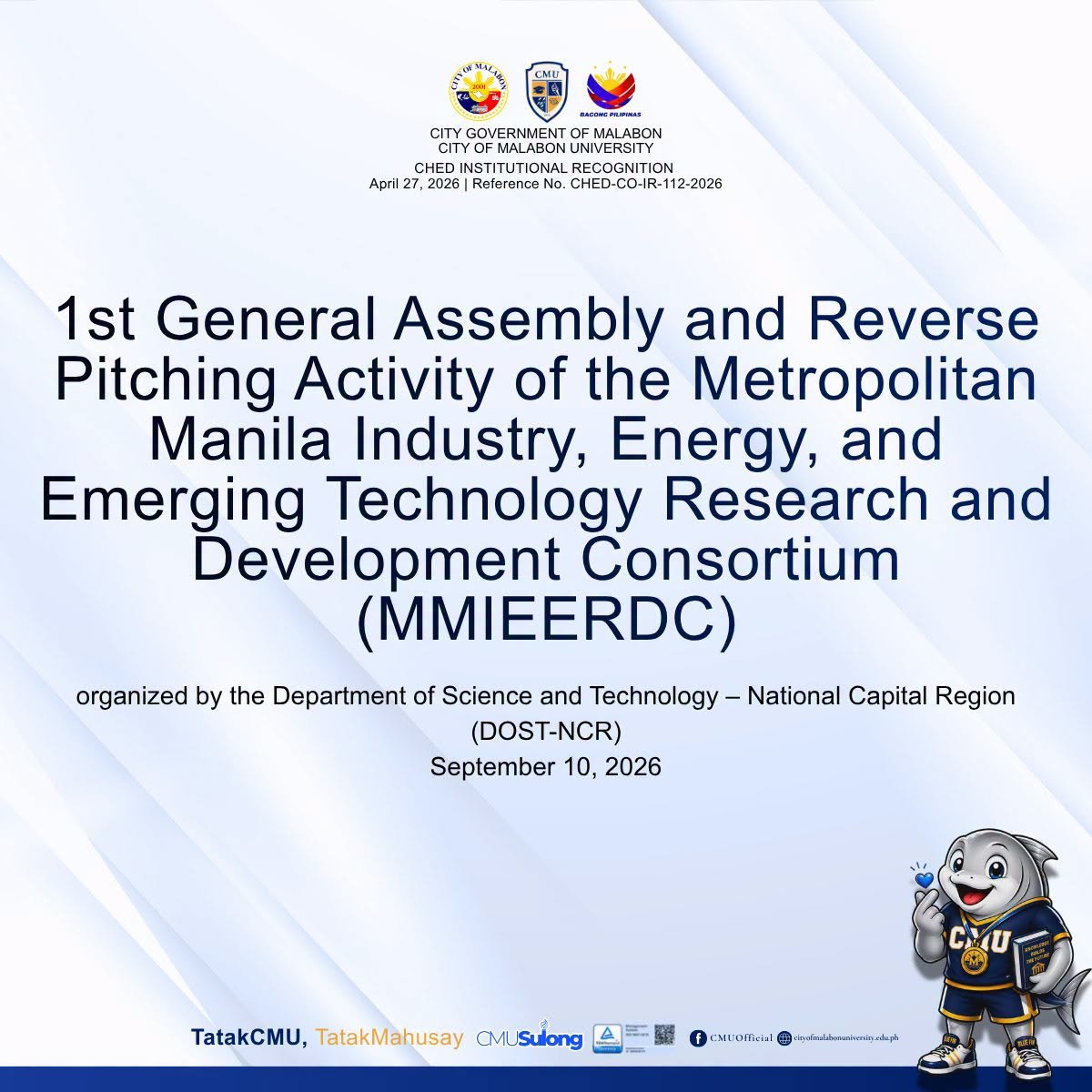 CMU Participates in MMIEERDC 1st General Assembly