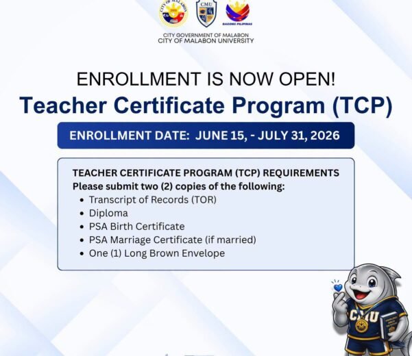 CMU’s Teacher Certificate Program (TCP) IS NOW OPEN FOR ENROLLMENT!!!
