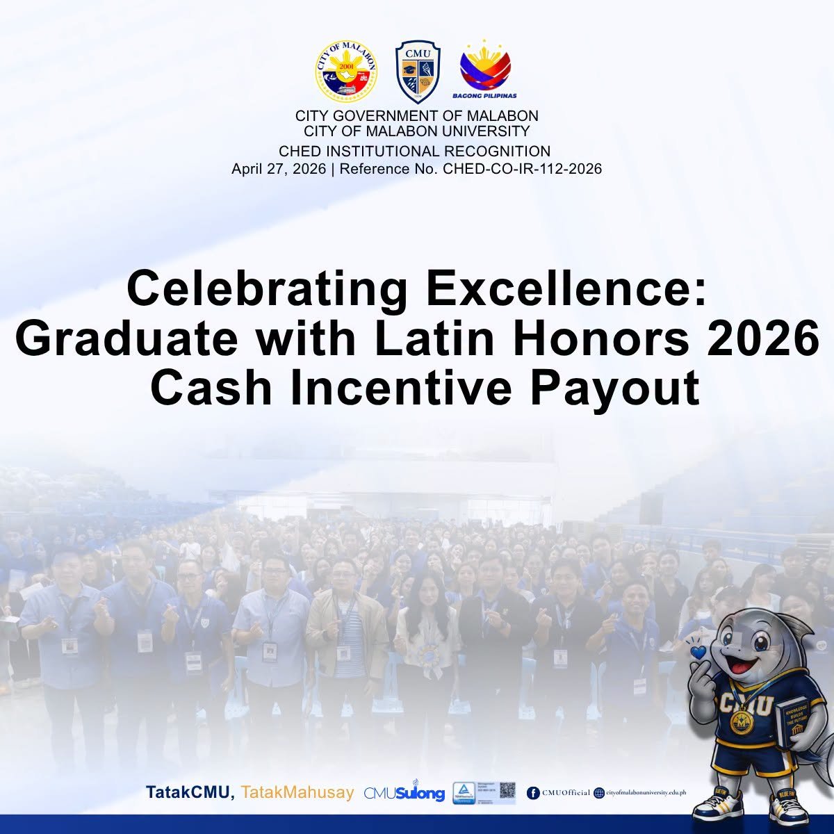 Graduate with Latin Honors 2026 Cash Incentive Payout