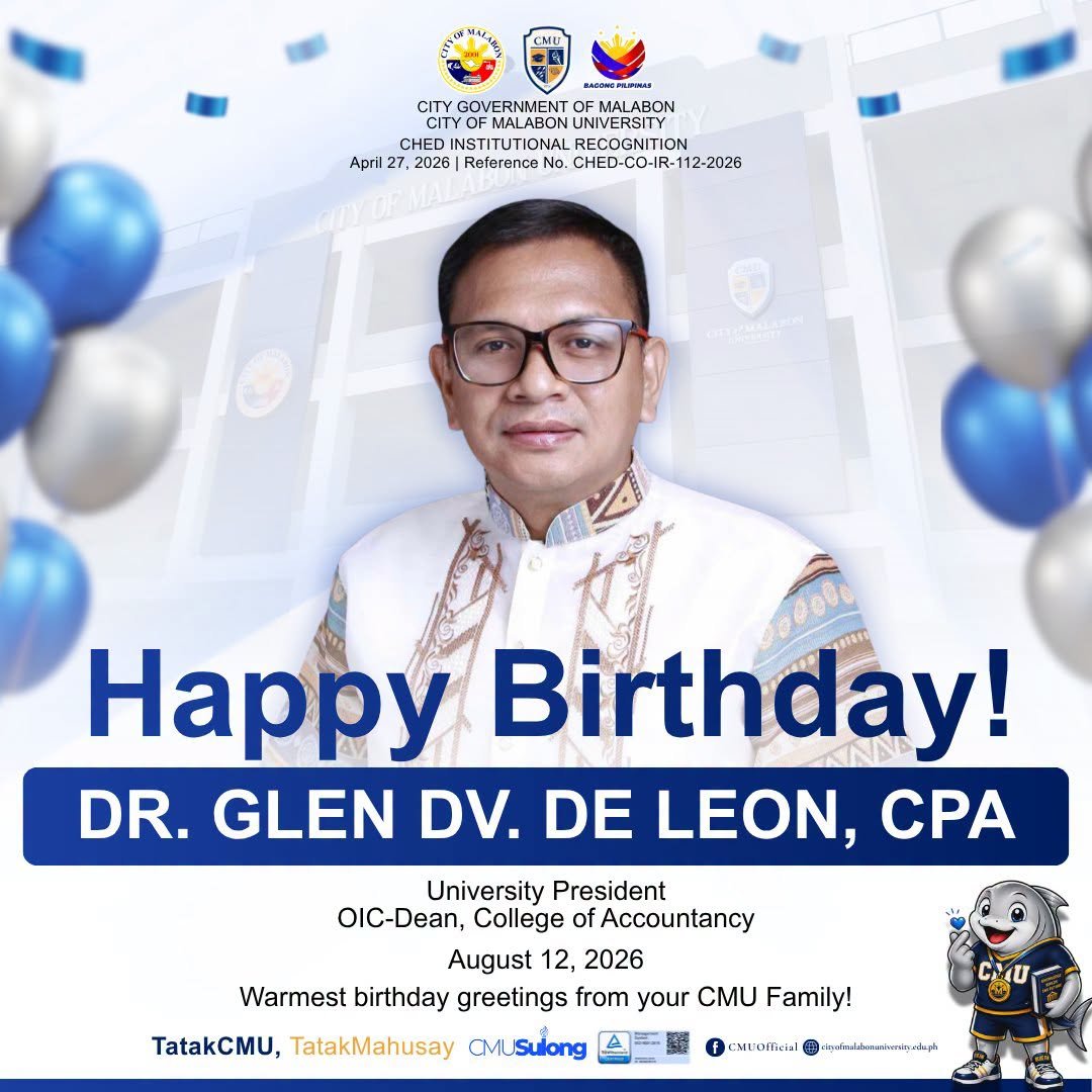 Happy Birthday Dr. Glen DV. De Leon, CPA University President