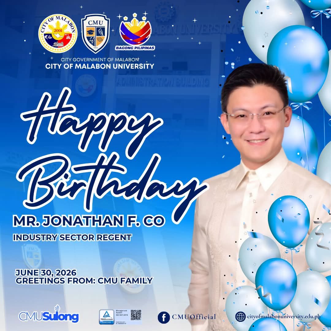 Happy Birthday, Mr. Jonathan F. Co, Industry Sector Regent!