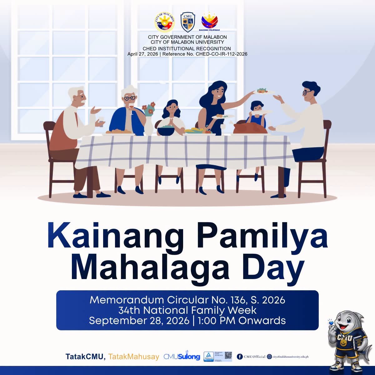 National Family Week at ng Kainang Pamilya Mahalaga Day