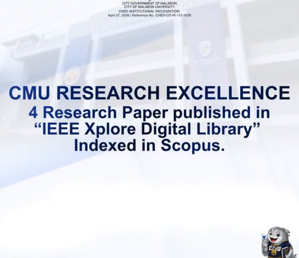 PROUDLY SCOPUS-INDEXED! CMU RESEARCHERS SHINE ON THE GLOBAL STAGE ONCE AGAIN