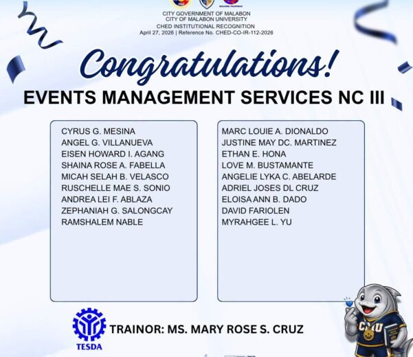 Passers for Events Management Services NC III – Batch 2!
