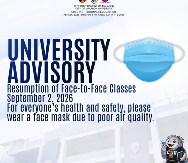 UNIVERSITY ADVISORY - RESUMPTION OF FACE-TO-FACE CLASSES
